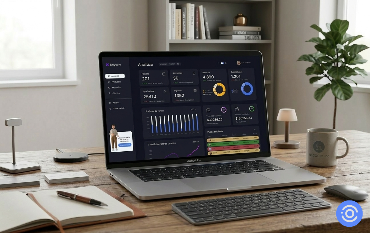 Mockup de herramienta de automatización para el sector financiero